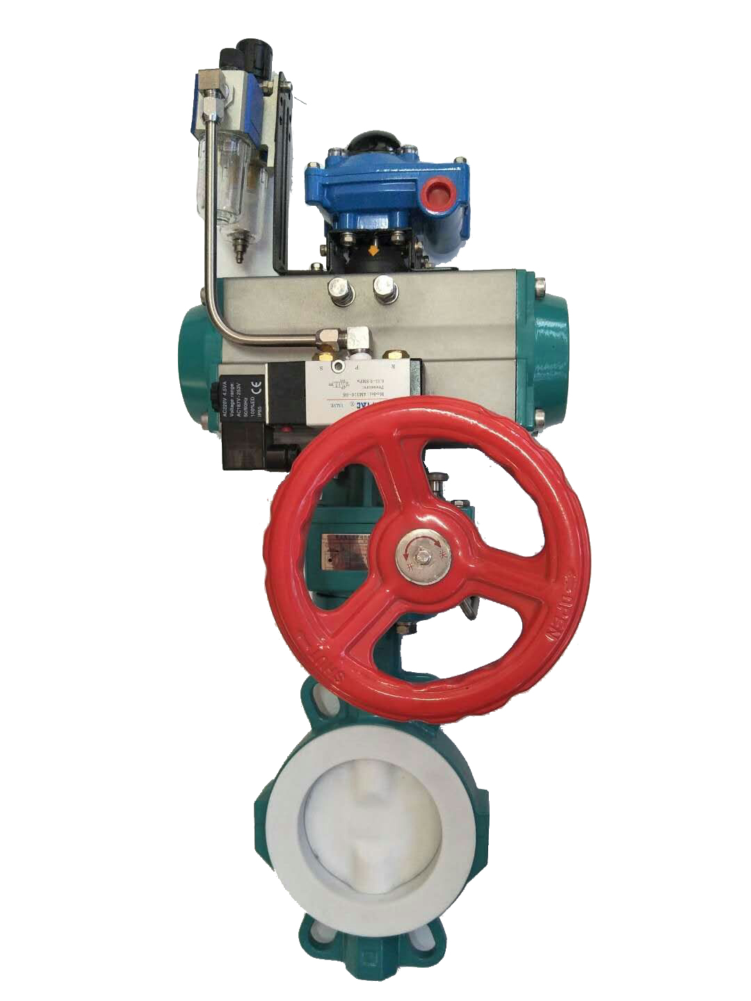 Q671F-16C-DN150氣動襯氟蝶（dié）閥